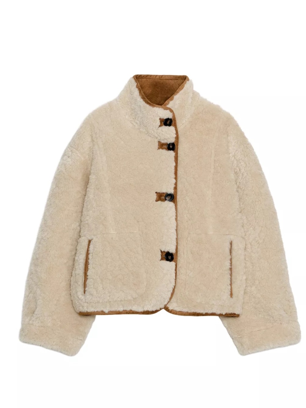 Womens Suede Reversible Jacket - Picture 4 of 6
